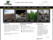 Tablet Screenshot of hendersoncorp.com